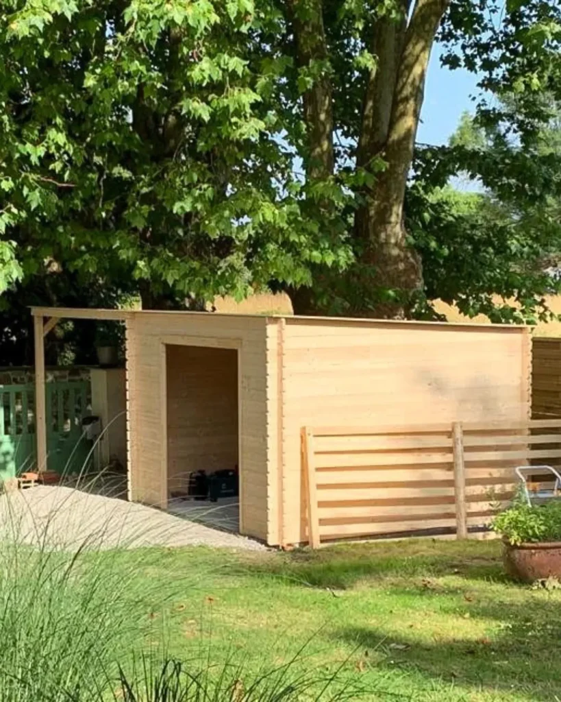 Construction abris jardin